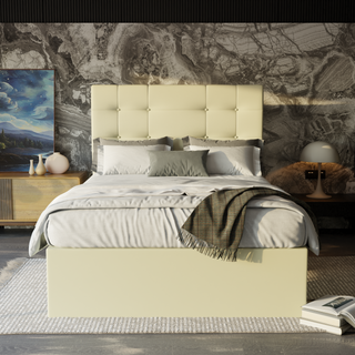 Jaxon Faux Leather Drawer Bed Frame