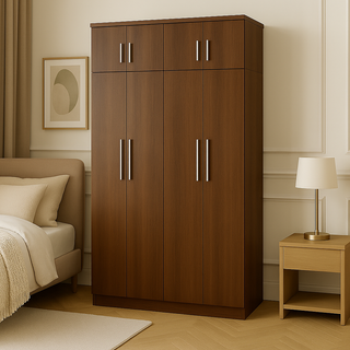Deverel 4 Door Wardrobe with Top (160cm)