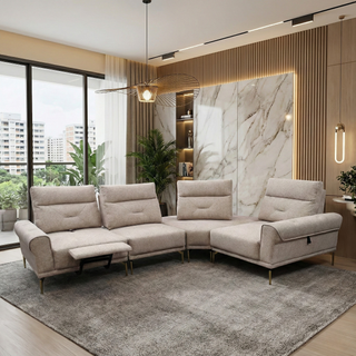Kai Fabric Adjustable Legrest & Backrest Corner Sofa by Esteller (Pet Friendly & Easy Clean)