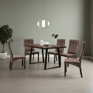 Megafurniture | Kazimir Wooden Dining Set (1+6) | Dining Set