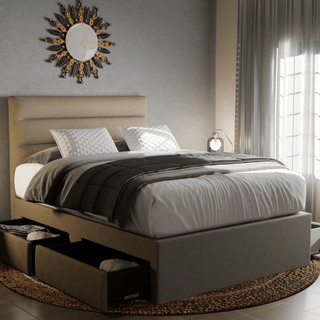 Megafurniture | Keenan Fabric Drawer Bed | Drawer Bed