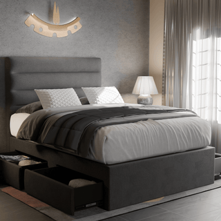 Megafurniture | Keenan Fabric Drawer Bed | Drawer Bed