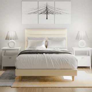 Megafurniture | Keenan Faux Leather Bed Frame | Bed