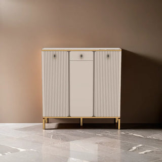 Koda 3 Door Shoe Cabinet with Sintered Stone Top (100cm)