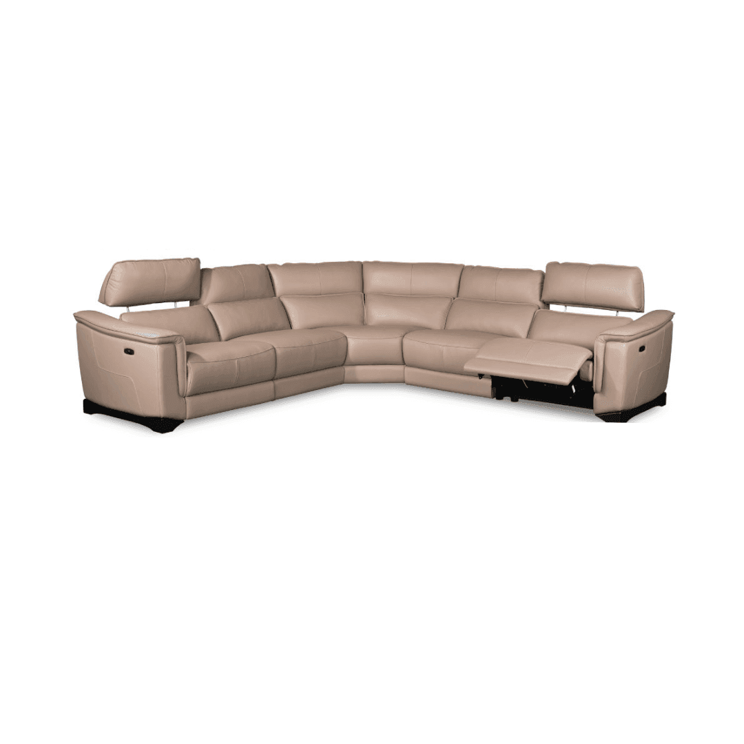 Megafurniture | Korae Genuine Leather Recliner Sectional Sofa | Recliner