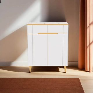 Megafurniture | Laurell I Gold 2 Door Shoe Cabinet | Shoe Cabinet