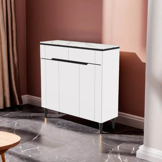 Megafurniture | Laurell II Black 3 Door Shoe Cabinet | Shoe Cabinet