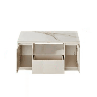 Megafurniture | Lazarus Glossy Sintered Stone Coffee Table (100cm) | Coffee Table