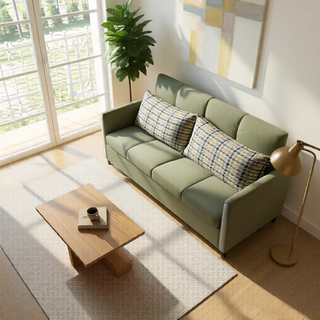 Leilani Leathaire Sofa Bed in Khaki Green