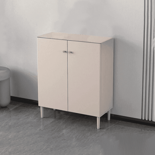 Megafurniture | Linne 2 Door Shoe Cabinet in White (80cm) | Shoe Cabinet