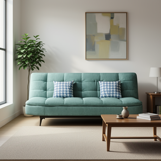 Lisette Leathaire Sofa Bed in Green