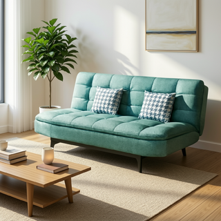 Lisette Leathaire Sofa Bed in Green