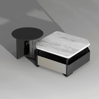 Megafurniture | Logan Nesting Coffee Table with Marble Tech Top | Coffee Table