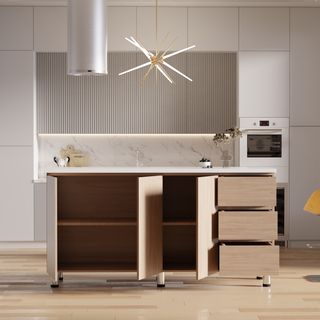 Lorena 3 Door Kitchen Cabinet