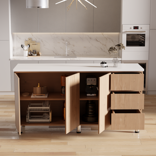Lorena 3 Door Kitchen Cabinet
