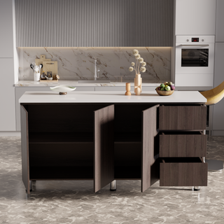 Lorena 3 Door Kitchen Cabinet