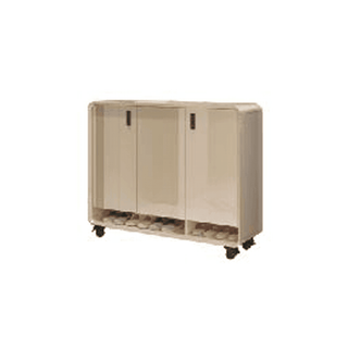 Megafurniture | Lottie 3 Door Shoe Cabinet with Number Lock (120cm) | Shoe Cabinet