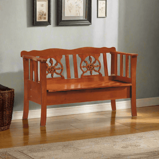 Megafurniture | Lucan Wooden Bench with Storage | Wooden Sofa