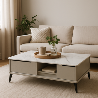 Megafurniture | Lucie Marble Coffee Table (100cm) | Coffee Table