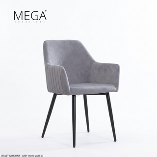 Lumi Sintered Stone Dining Table & Lyren Fabric Dining Chair Set (1+6)