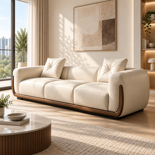 Velmion Genuine Leather Sofa