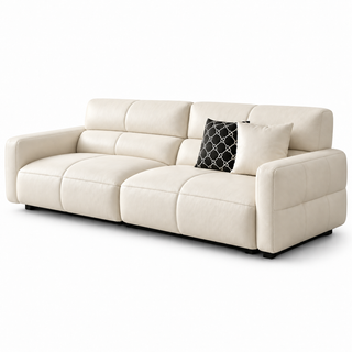 Zalvian Leather Sofa