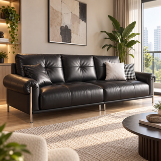 Vellira Leather Sofa