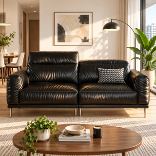 Zenvora Leather Sofa