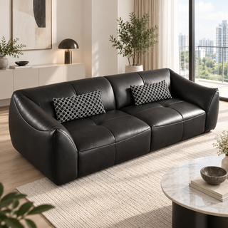 Sylvara Leather Sofa