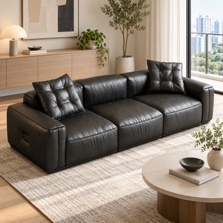 Luvessa Leather Sofa
