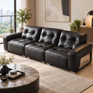 Ambrisa Leather Sofa