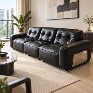 Ambrisa Leather Sofa