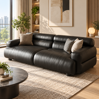 Corvanis Leather Sofa