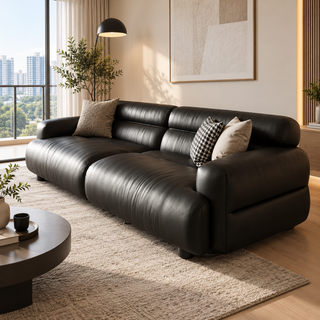 Corvanis Leather Sofa
