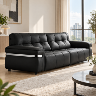 Melvian Leather Sofa