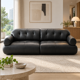 Amvian Leather Sofa