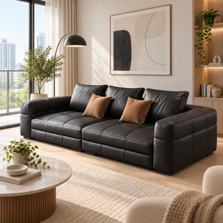 Melvessa Leather Sofa