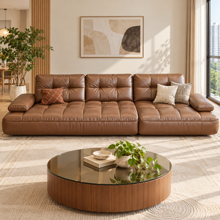 Vascen Leather Sofa