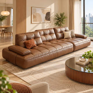 Vascen Leather Sofa
