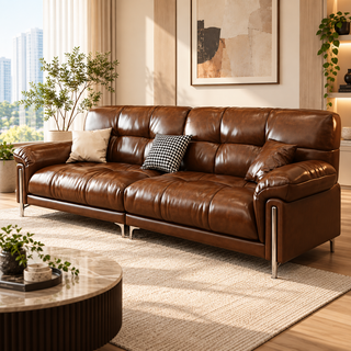 Luvanto Leather Sofa