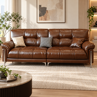 Luvanto Leather Sofa