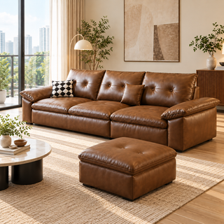Zenvico Leather Sofa