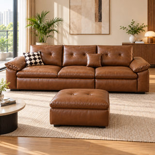 Zenvico Leather Sofa