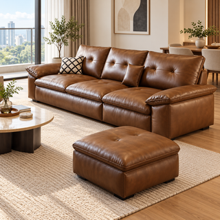 Zenvico Leather Sofa