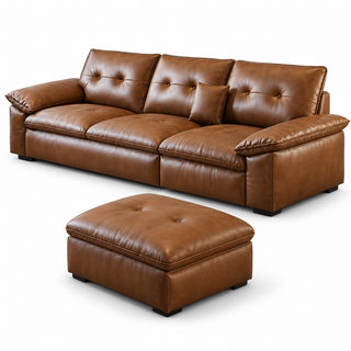 Zenvico Leather Sofa