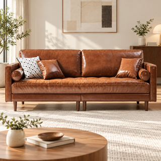 Ambrien Leather Sofa