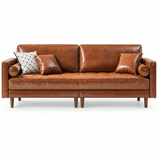 Ambrien Leather Sofa
