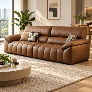 Melvaris Leather Sofa