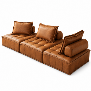 Briselle Faux Leather Sofa