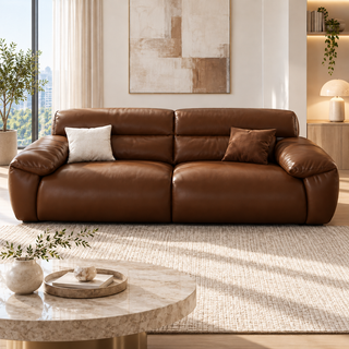 Morcino Genuine Leather Sofa